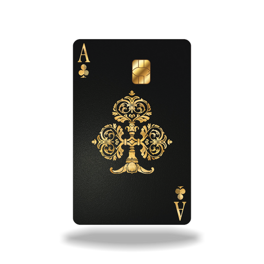 Metal Card Ace of Clubs