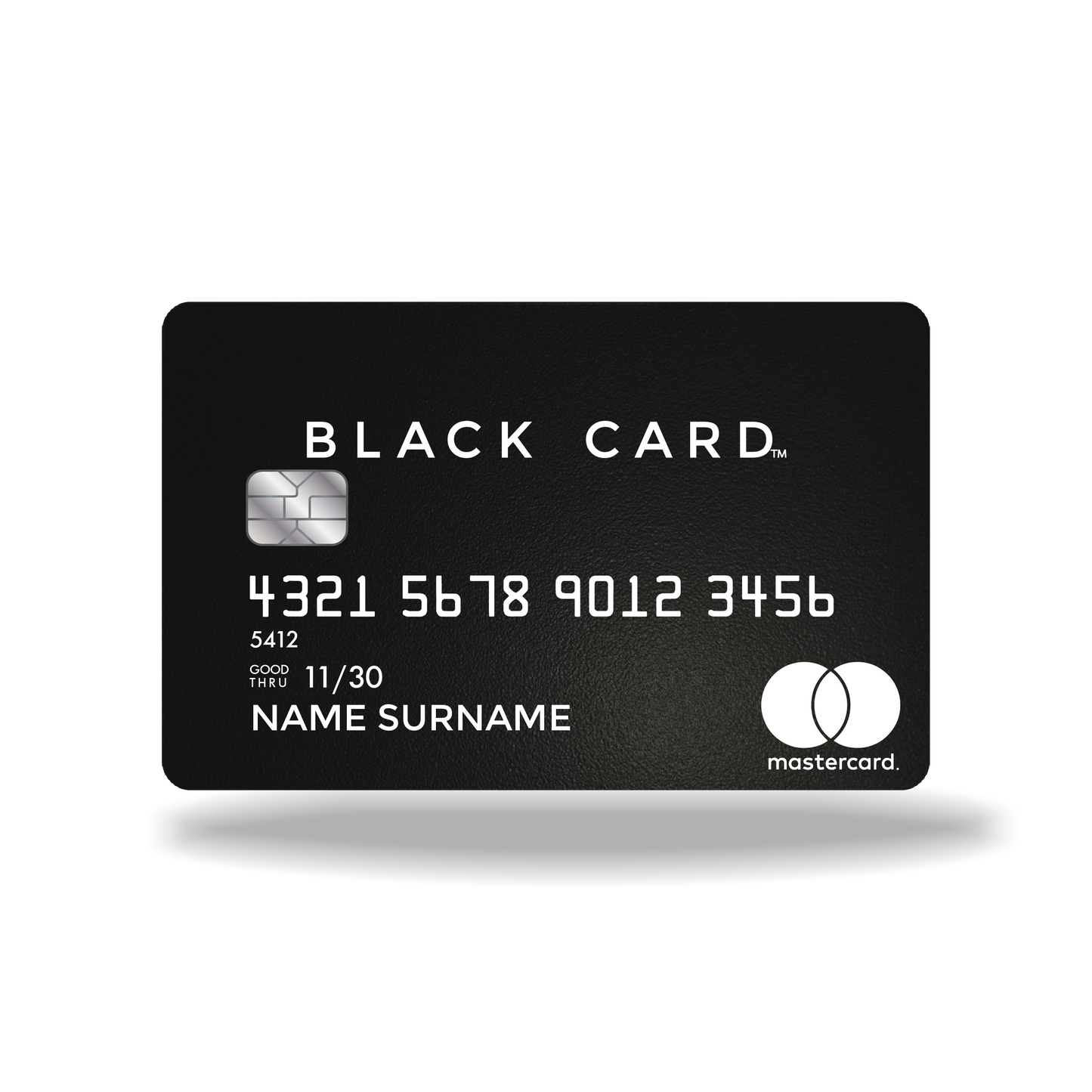 Metal Card Black Card