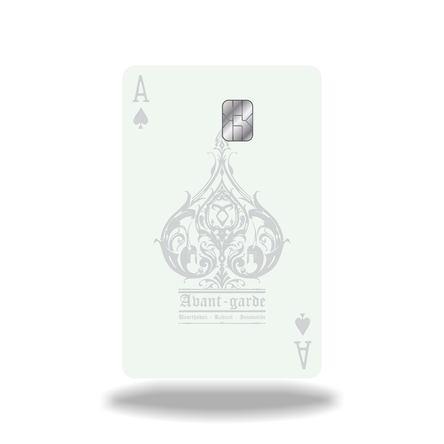 Metal Card Ace of Spades V2