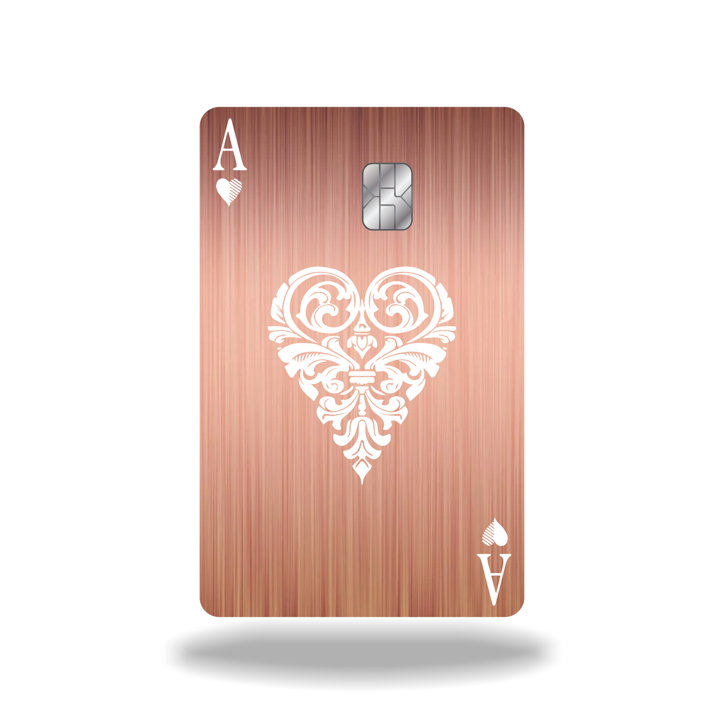 Metal Card Ace of Hearts