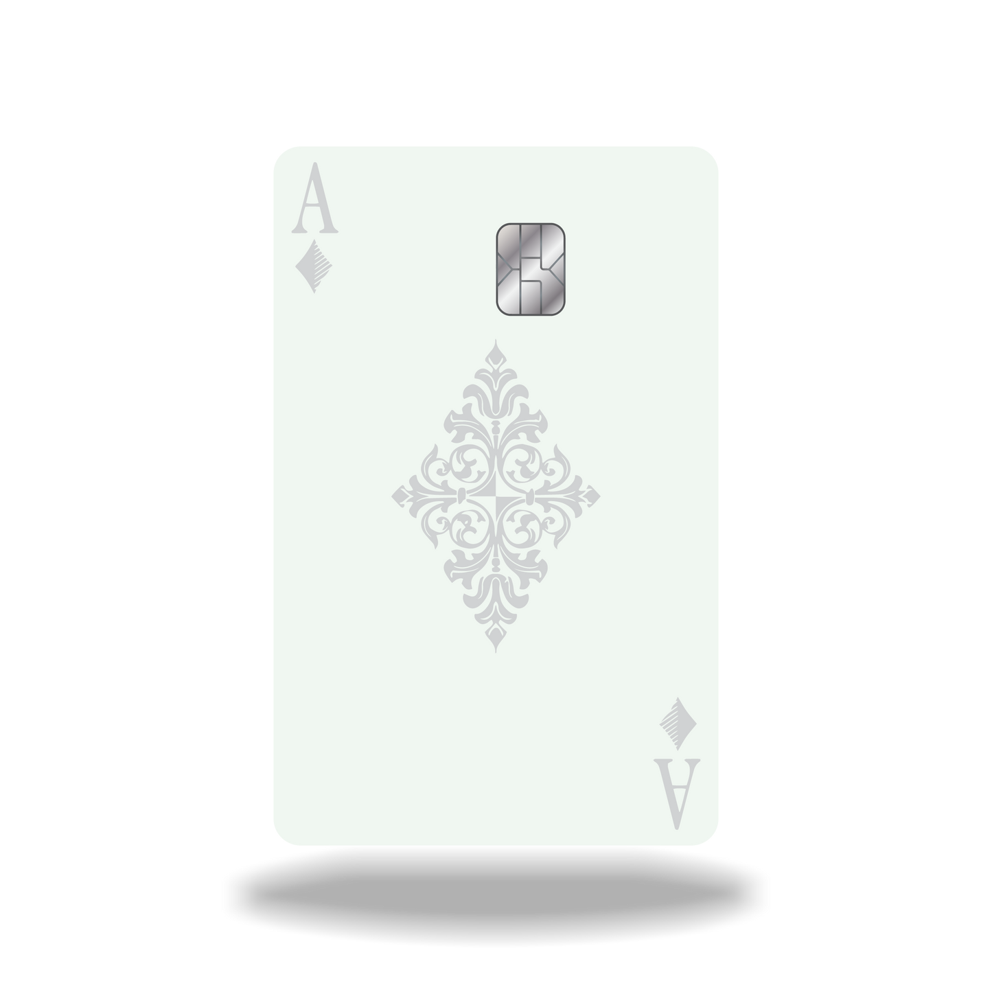 Metal Card Ace of Diamonds