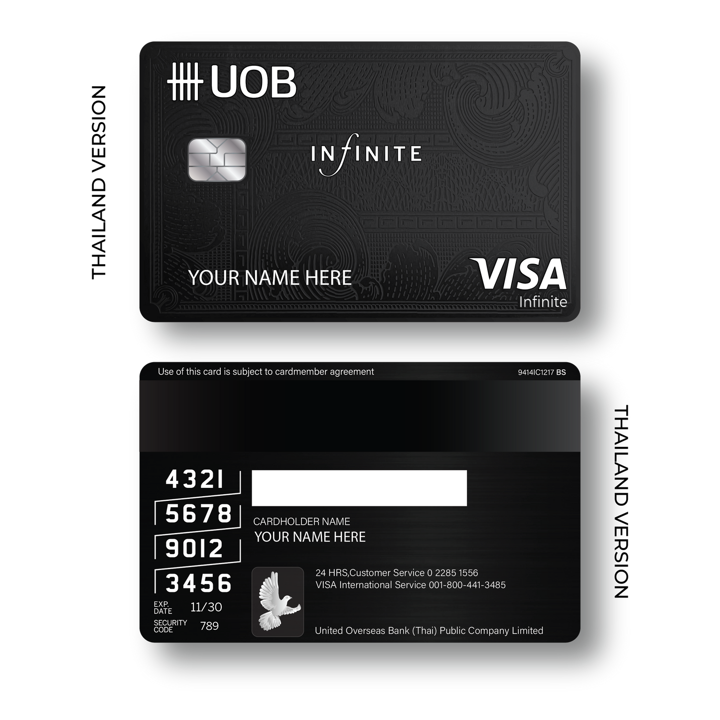 Metal Card UOB Infinite ( Premium )