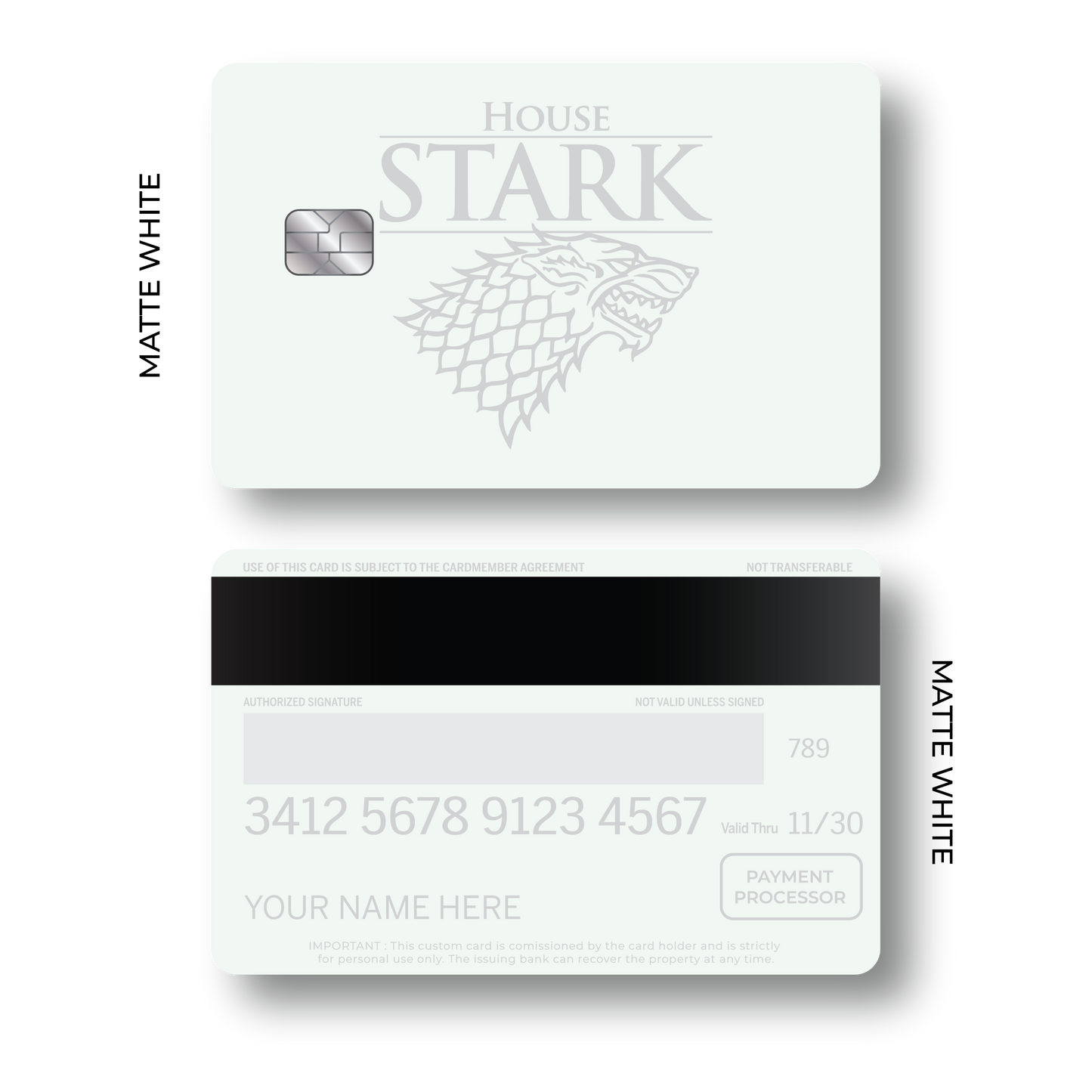 Metal Card House Stark