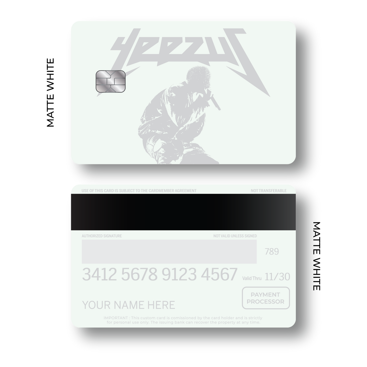 Metal Card Yeezus