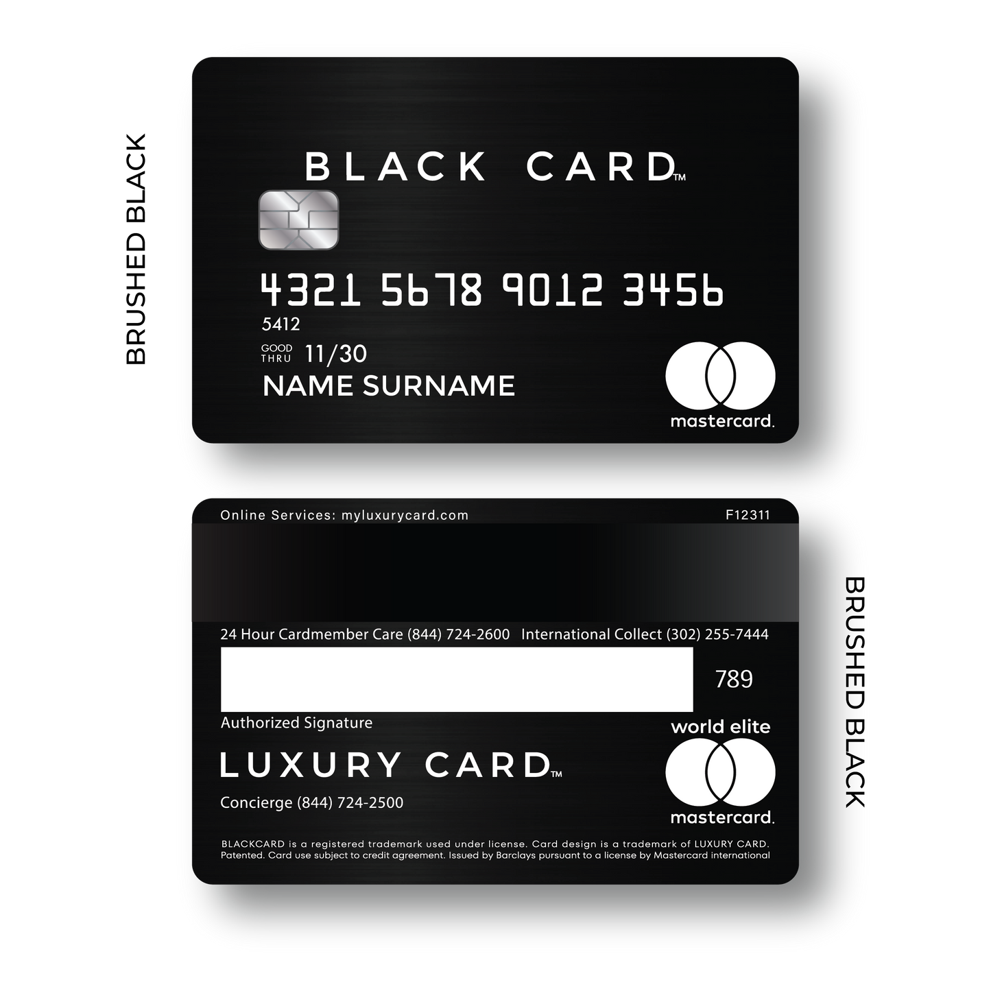 Metal Card Black Card