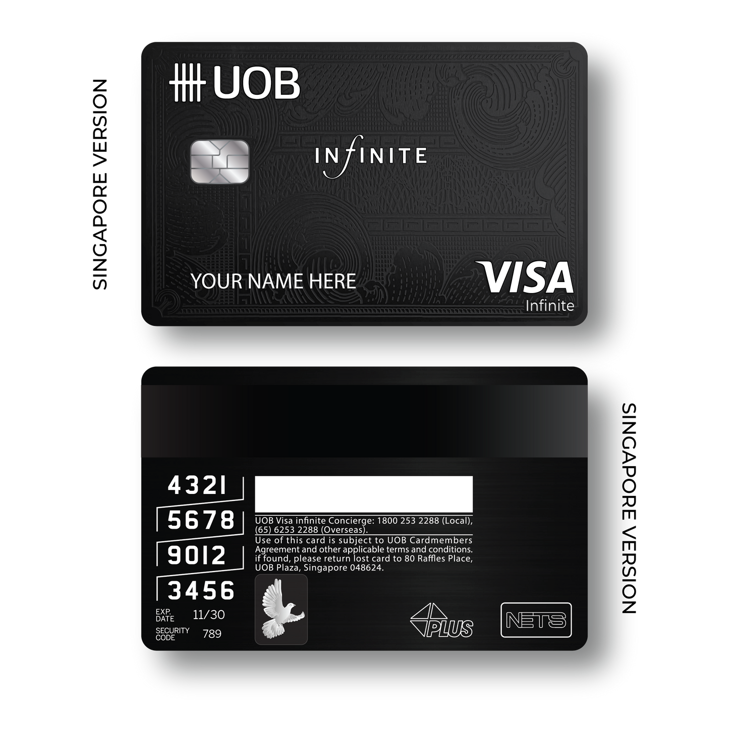 Metal Card UOB Infinite ( Premium )