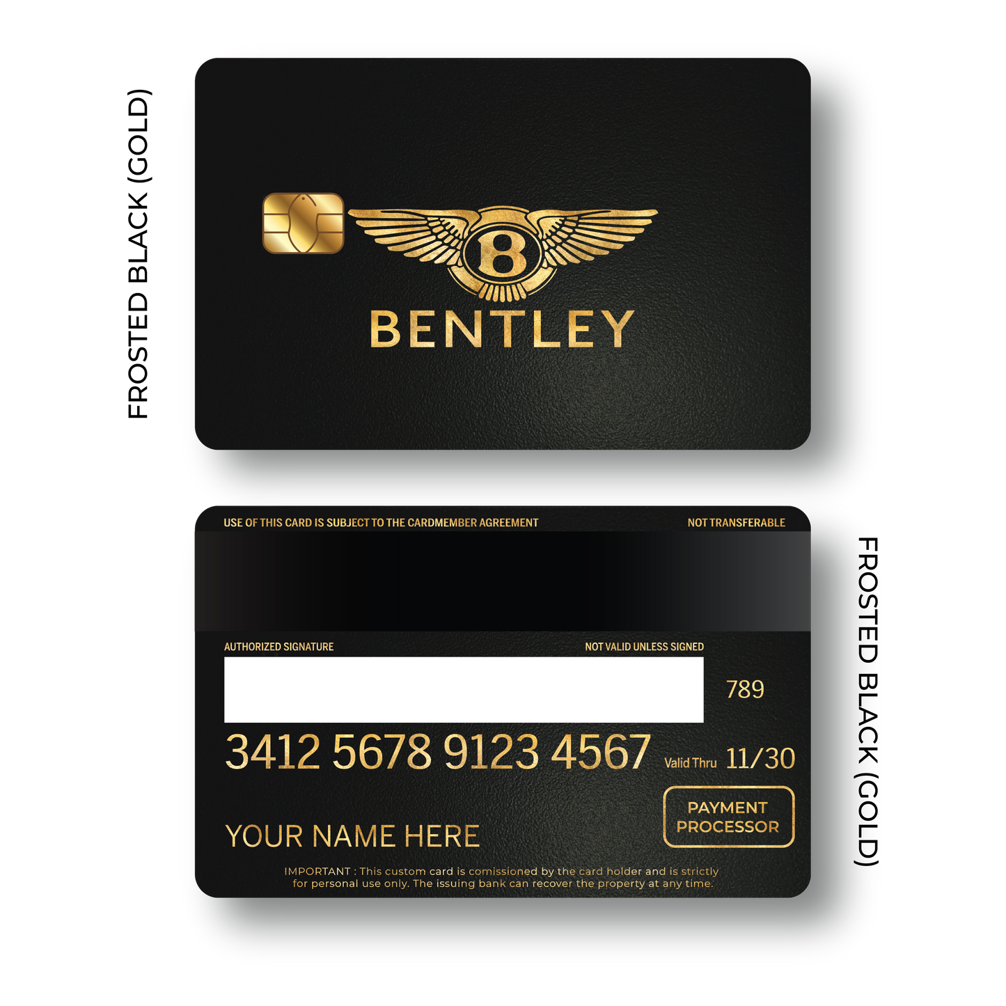 Metal Card Bentléy