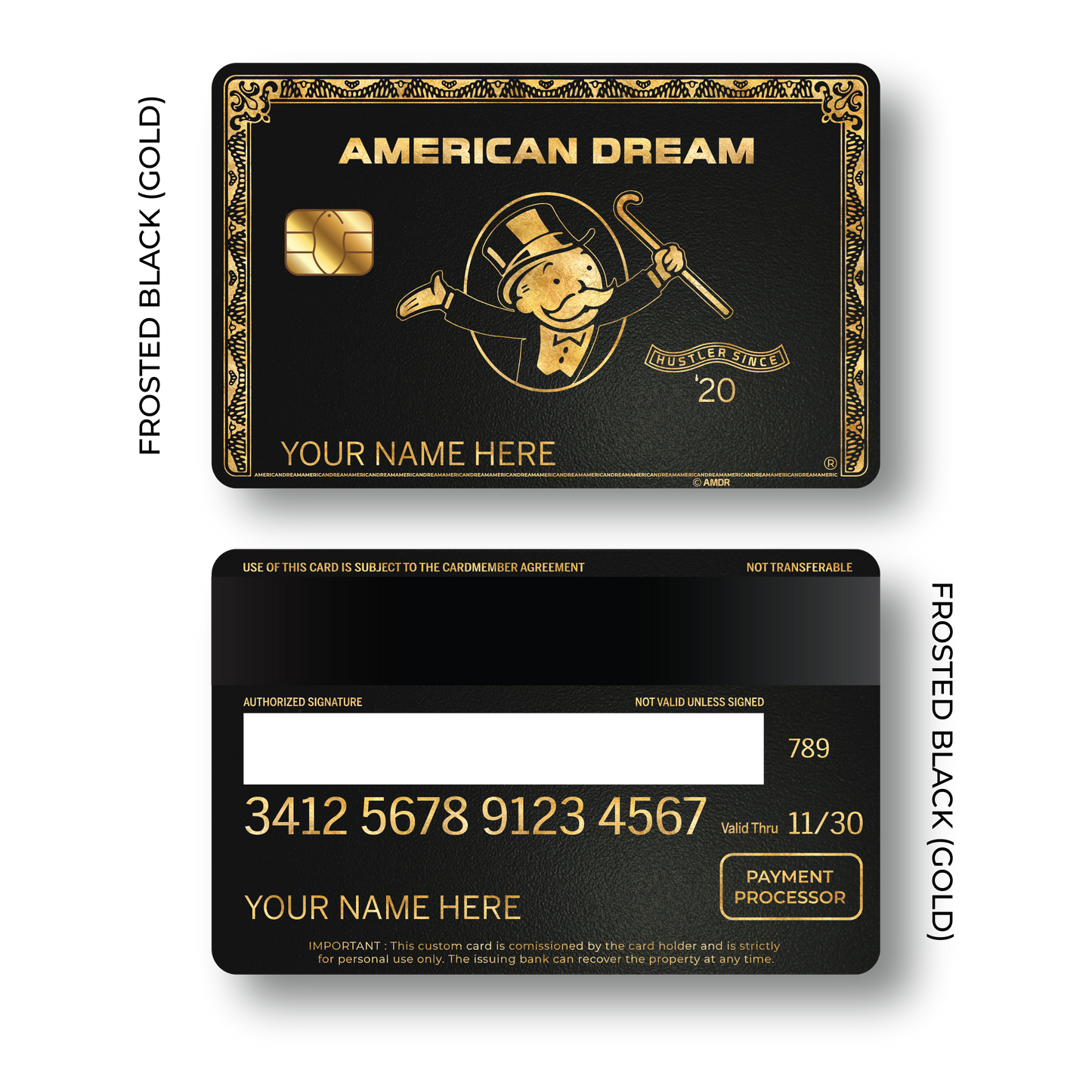 Metal Card American Dream
