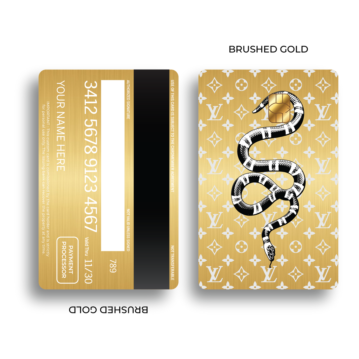 Metal Card Guccí x LV