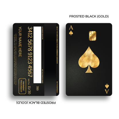 Metal Card Ace of Spades V1