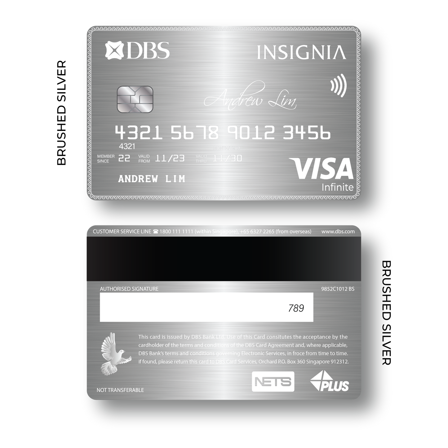 Metal Card DBS Insignia