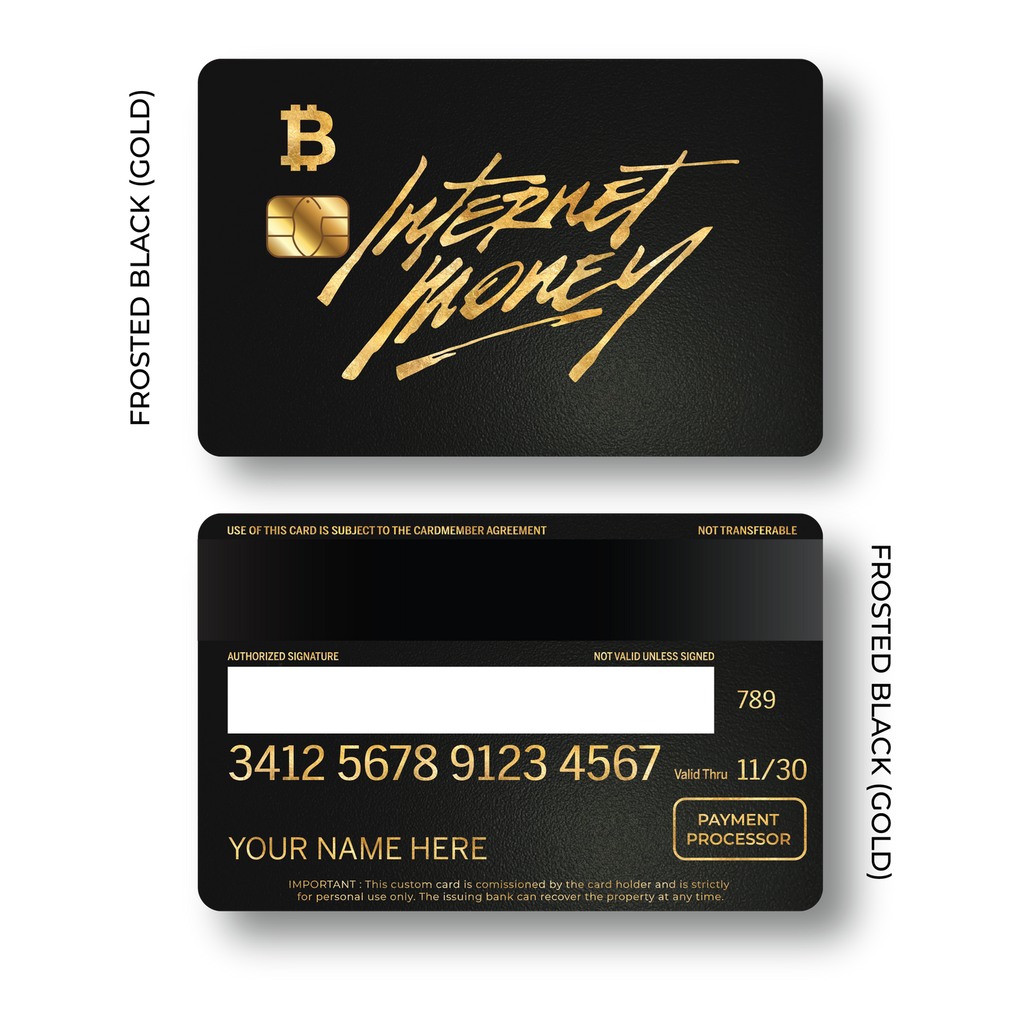 Metal Card Internet Money