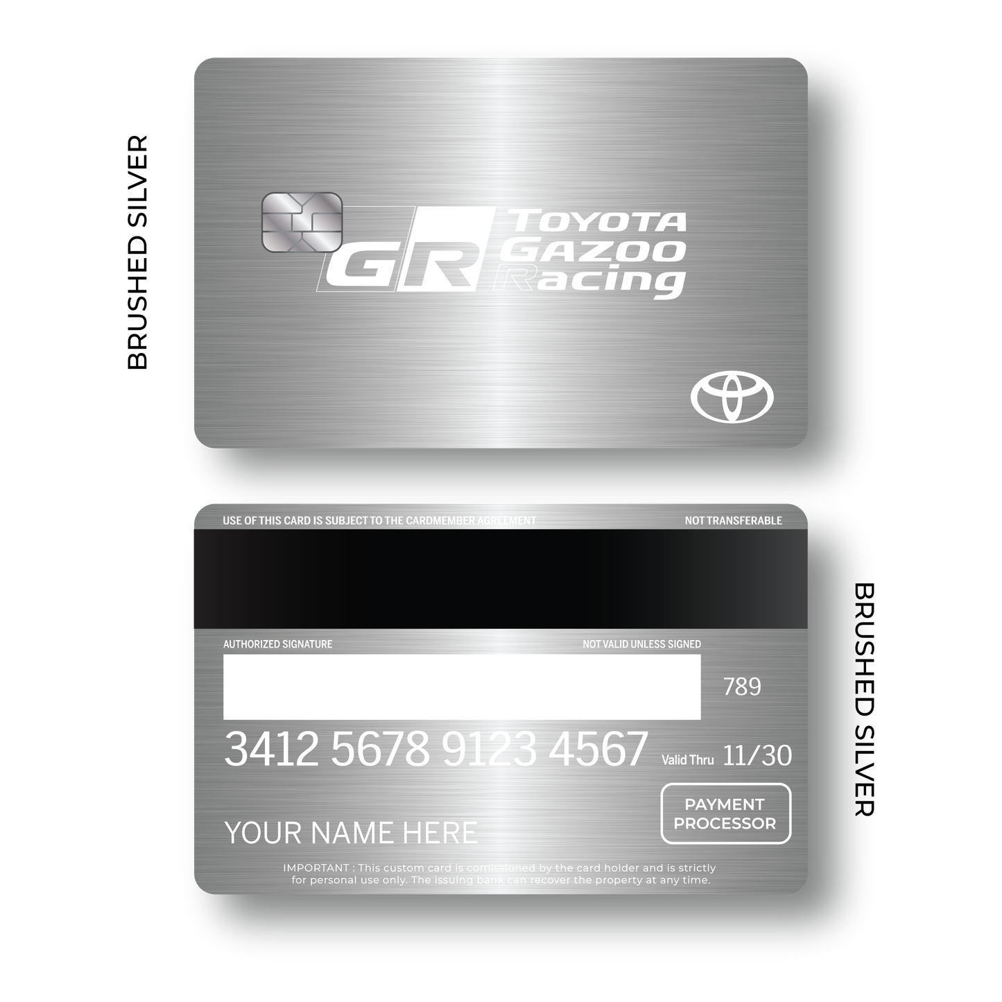 Metal Card Toyota