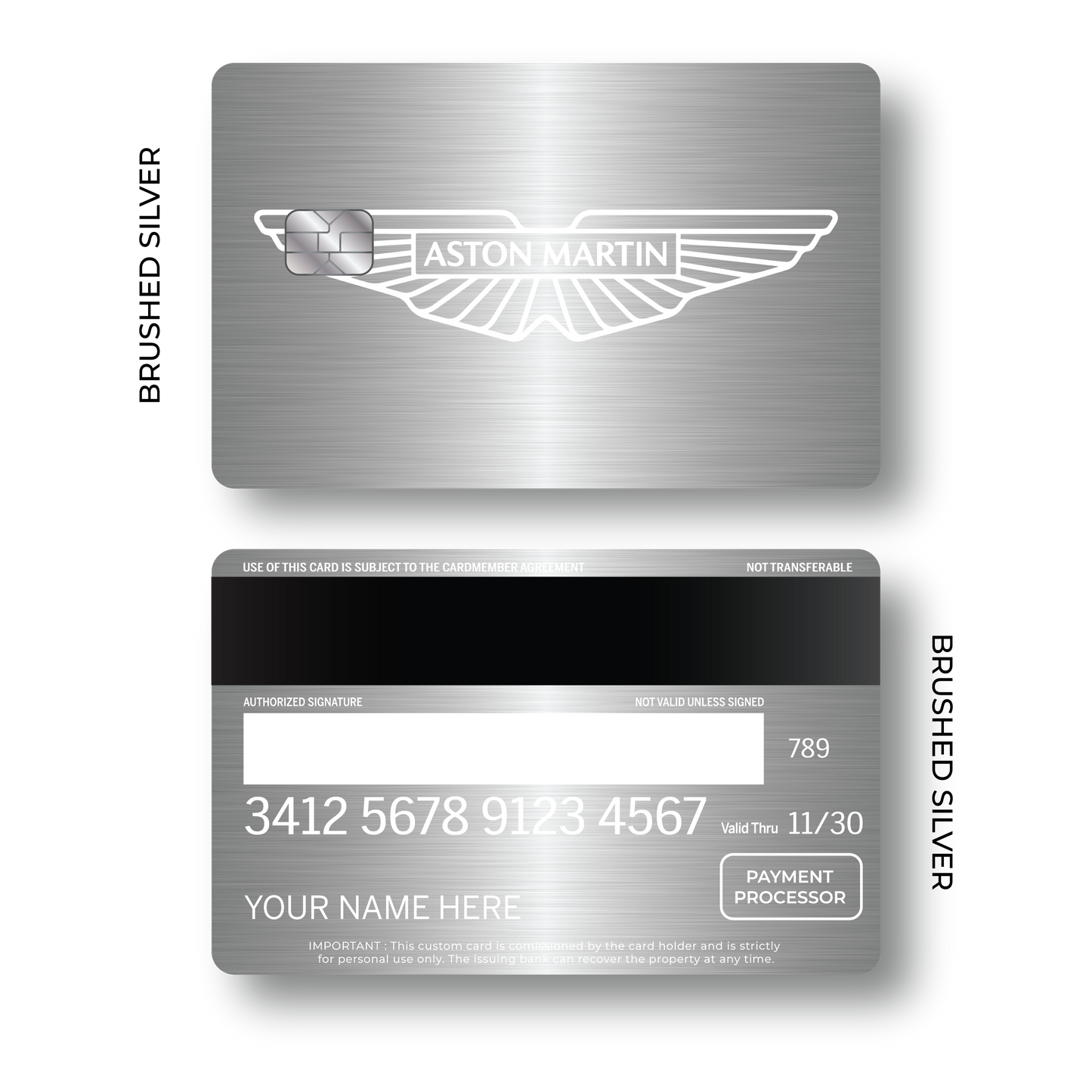 Metal Card Aston Martín