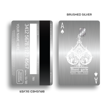Metal Card Ace of Spades V2