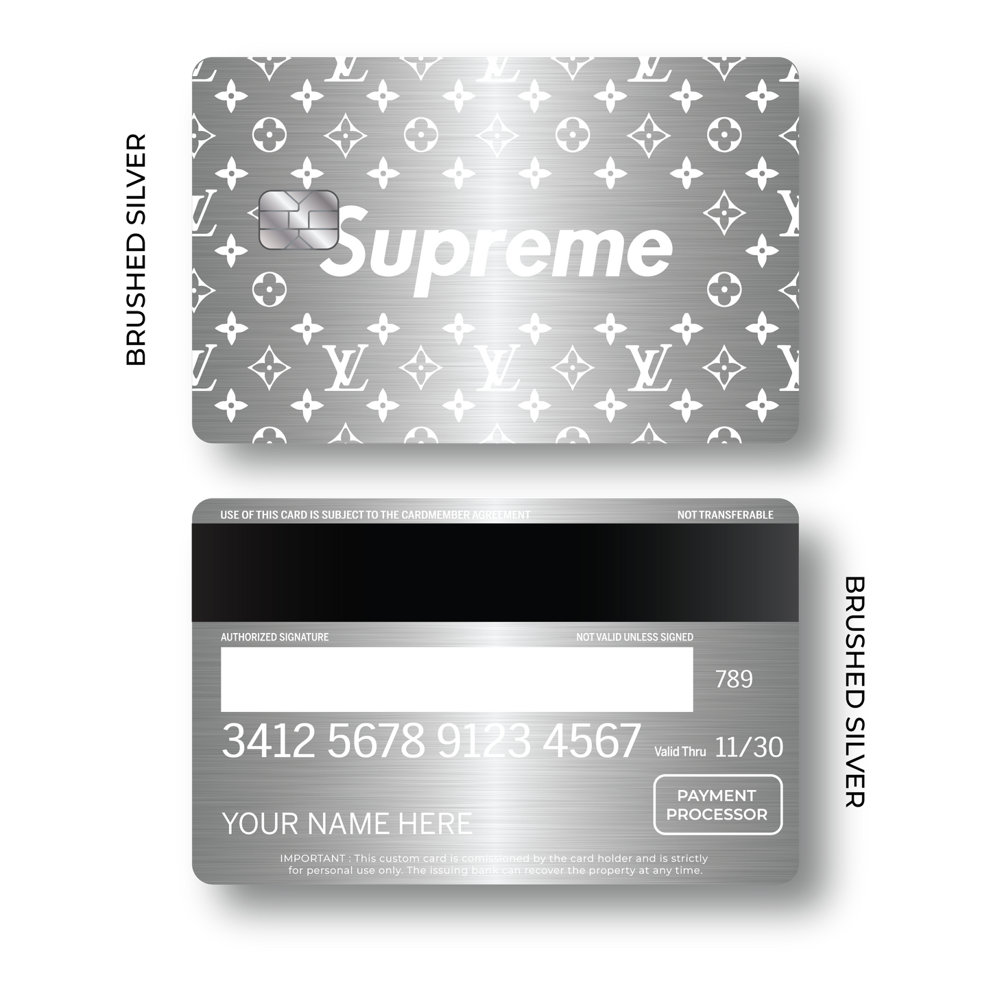 Metal Card Supreme x LV