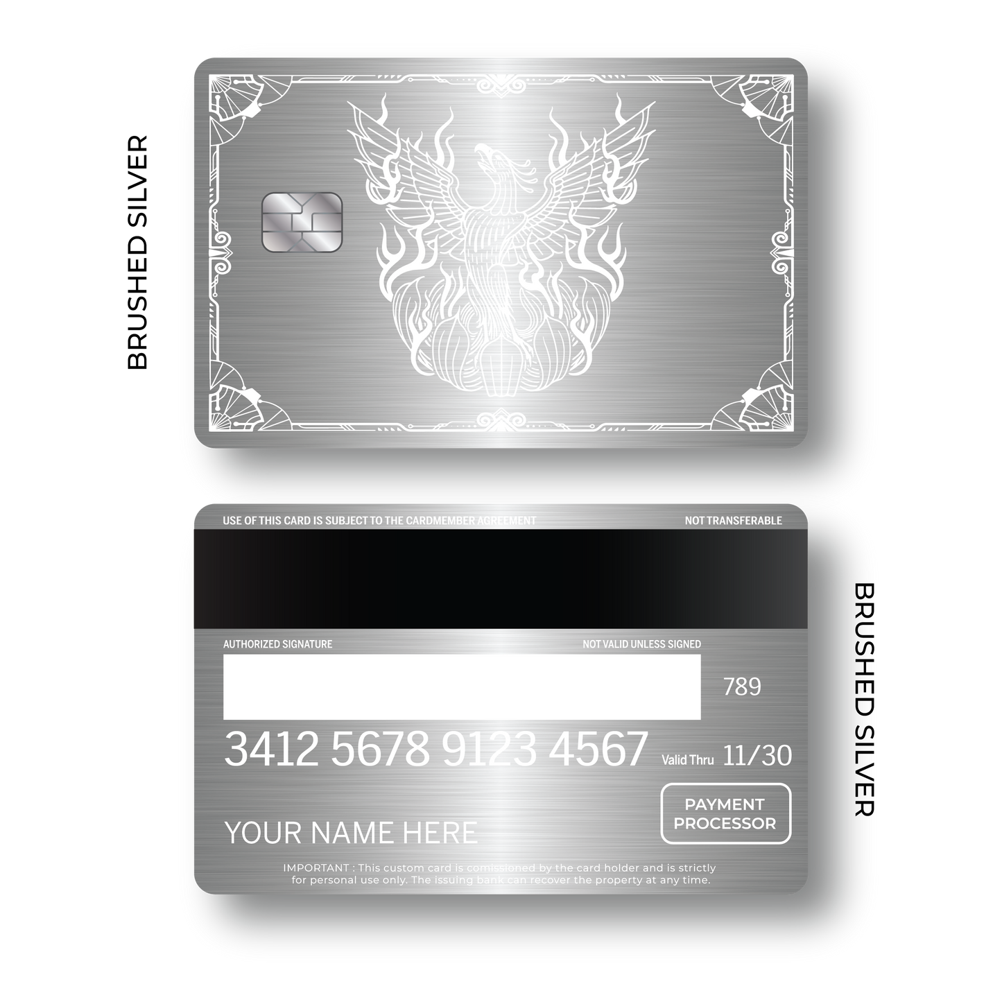Metal Card Phoenix