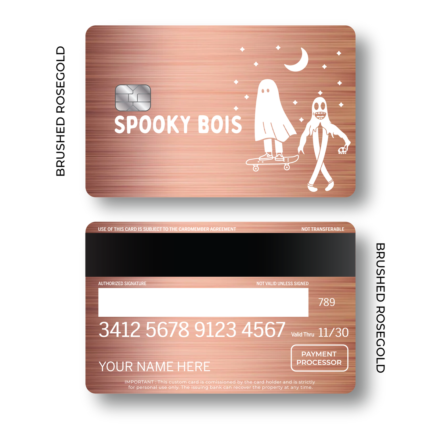 Metal Card Spooky Bois
