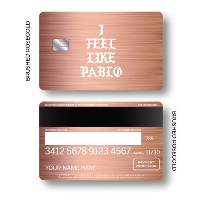 Metal Card Pablo