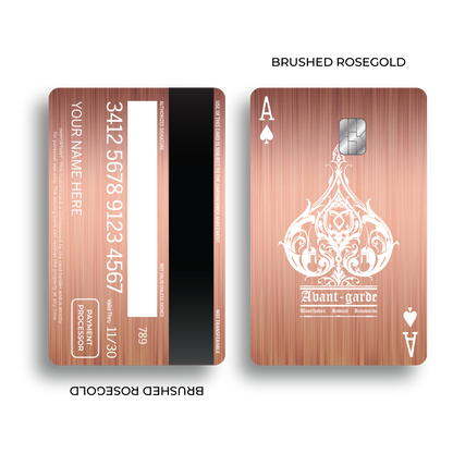 Metal Card Ace of Spades V2