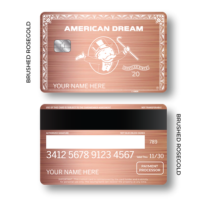 Metal Card American Dream