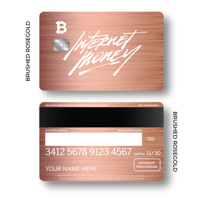 Metal Card Internet Money