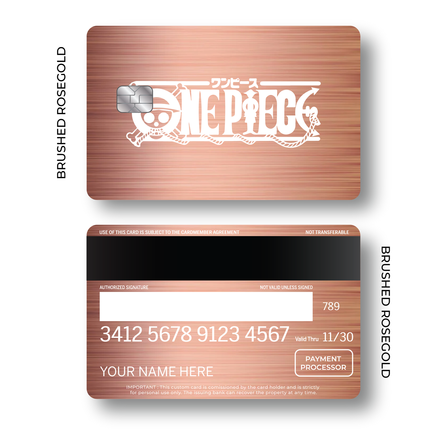 Metal Card One Piece