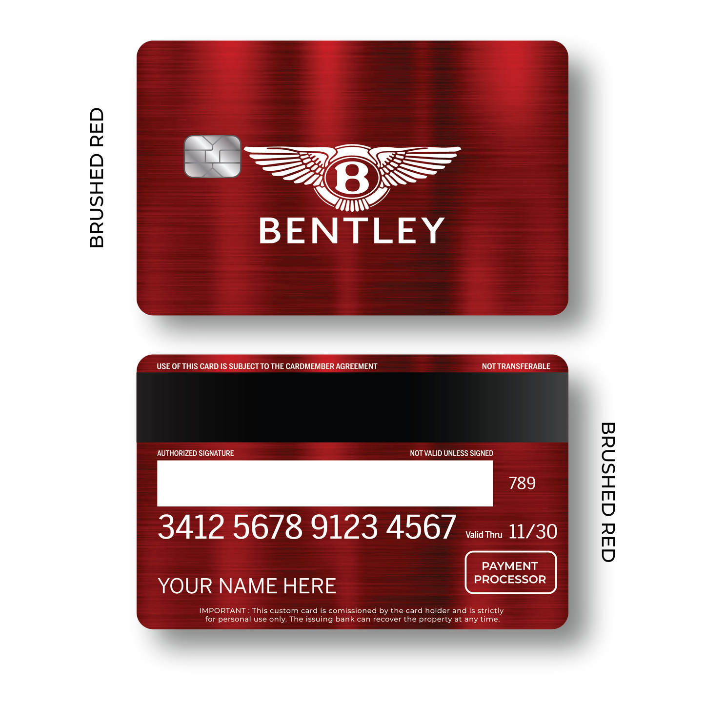 Metal Card Bentléy