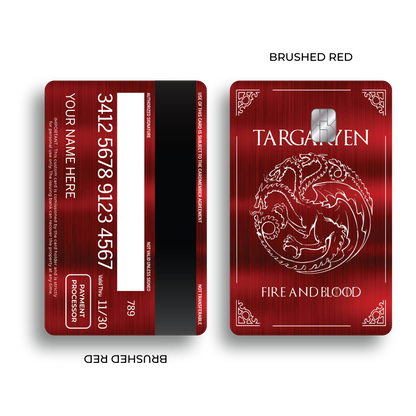 Metal Card Fire and Blood