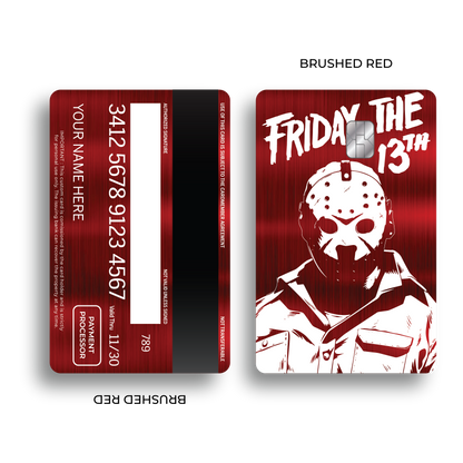 Metal Card Friday the 13th