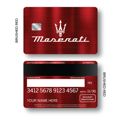 Metal Card Maseratí