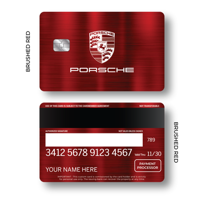 Metal Card Porsché
