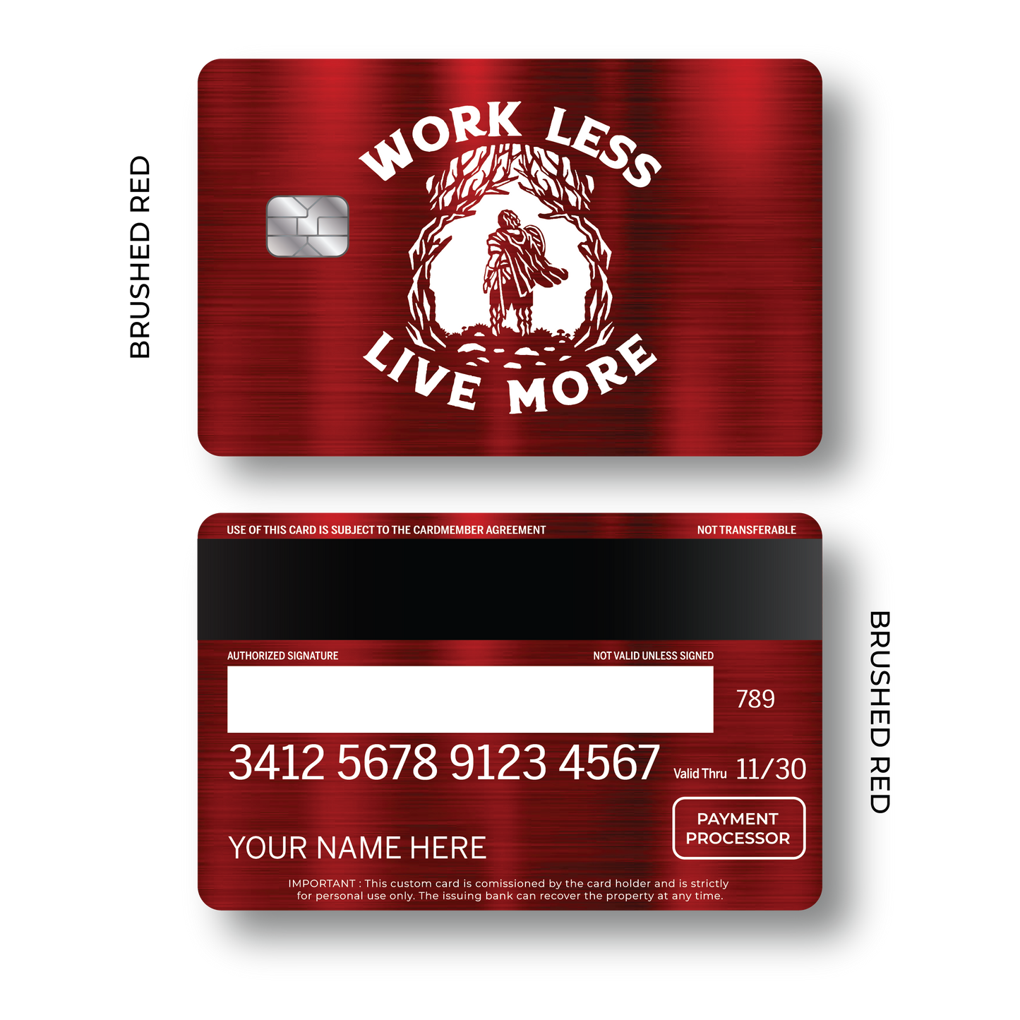 Metal Card Work Less