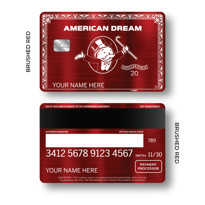 Metal Card American Dream