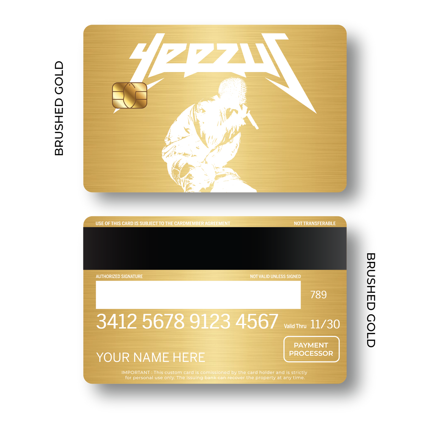 Metal Card Yeezus