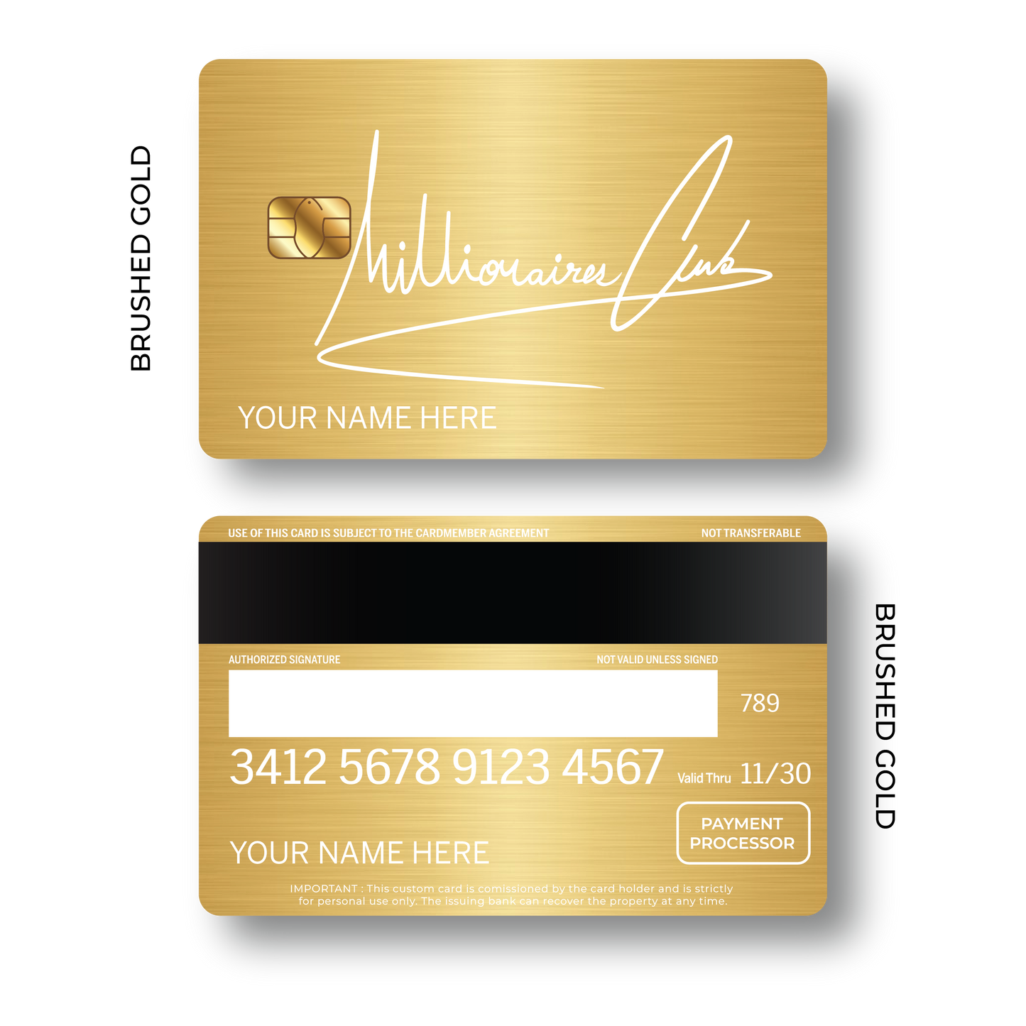 Metal Card Millionaires Club V2