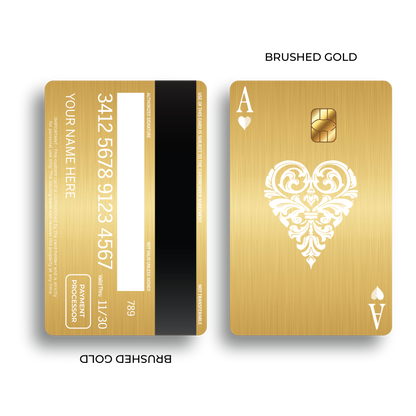 Metal Card Ace of Hearts
