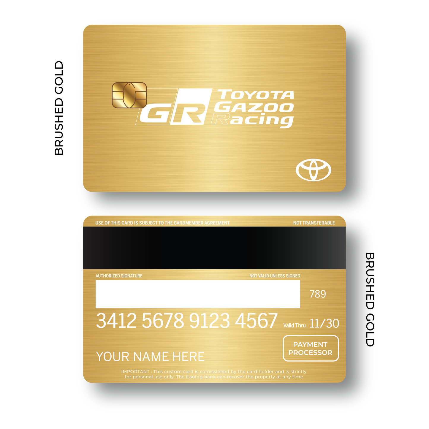 Metal Card Toyota