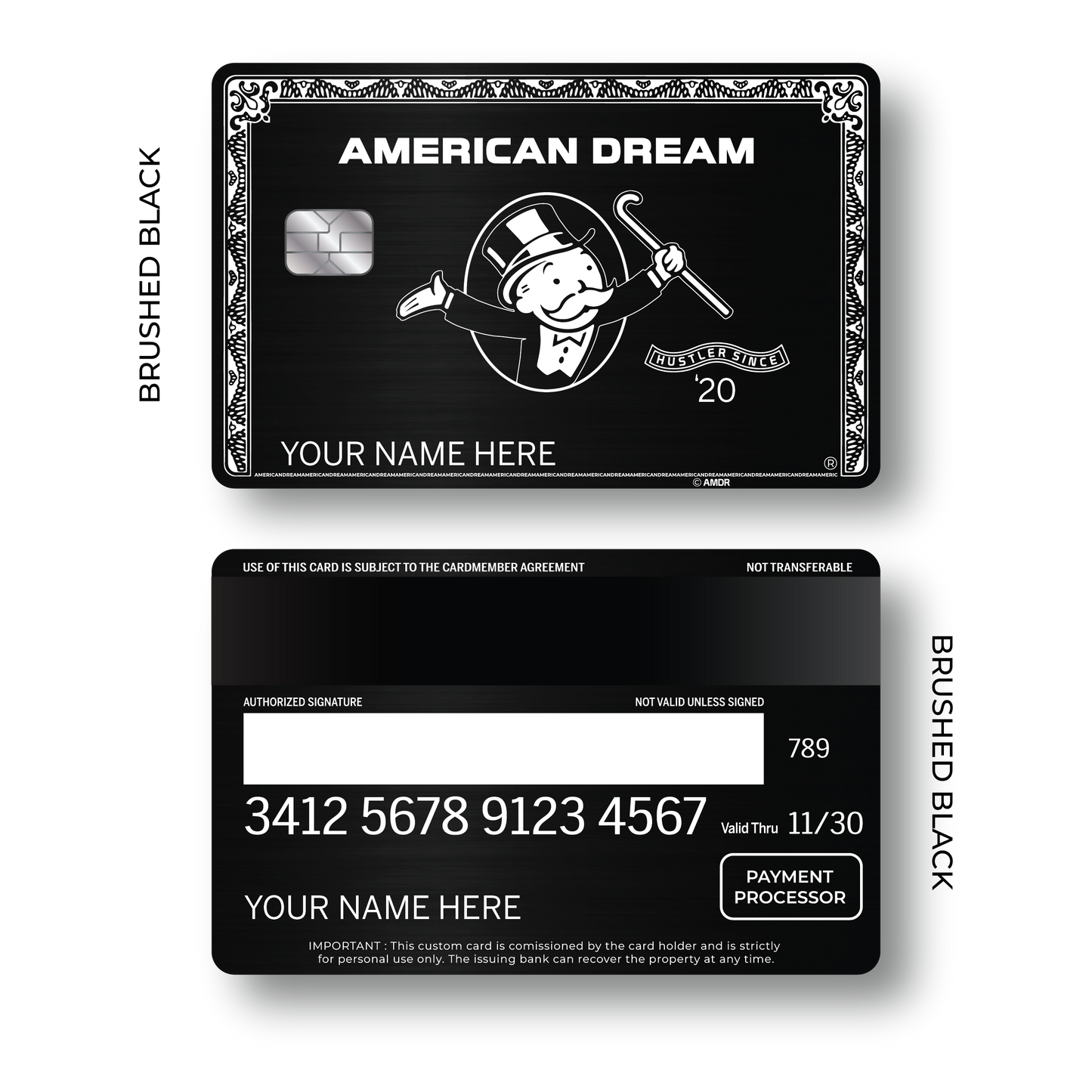 Metal Card American Dream