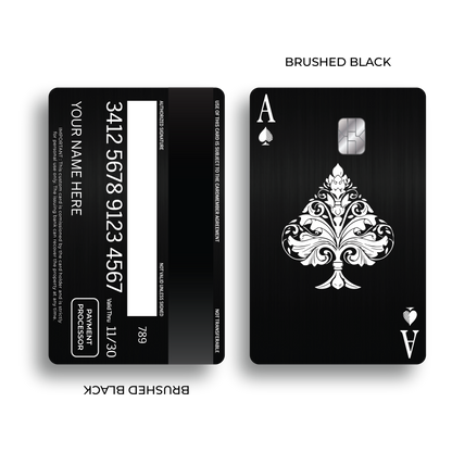 Metal Card Ace of Spades